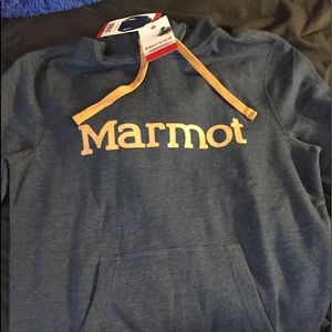 Men’s navy marmot hoodie